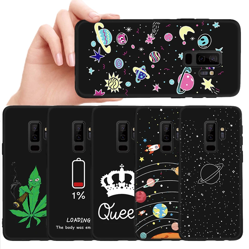Силиконовый чехол с космическим узором для Samsung Galaxy A8 A6 J4 J6 Plus J3 J7 A7 A9 2018 A6s A5 2017 Note 8 9