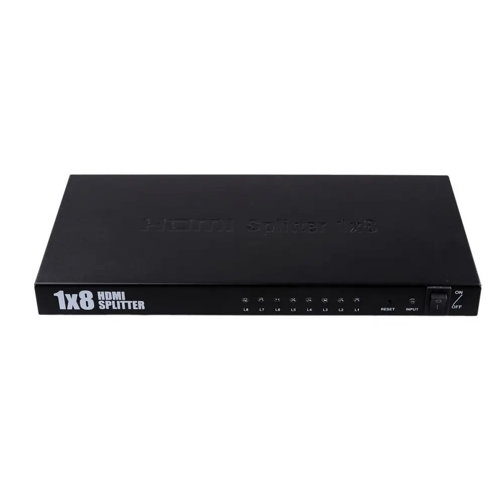 SCLS новый ультра HD 8 Порт 1 в выход 1x8 HDMI сплиттер аудио видео 1080P для HDTV 3D DVD (вилка
