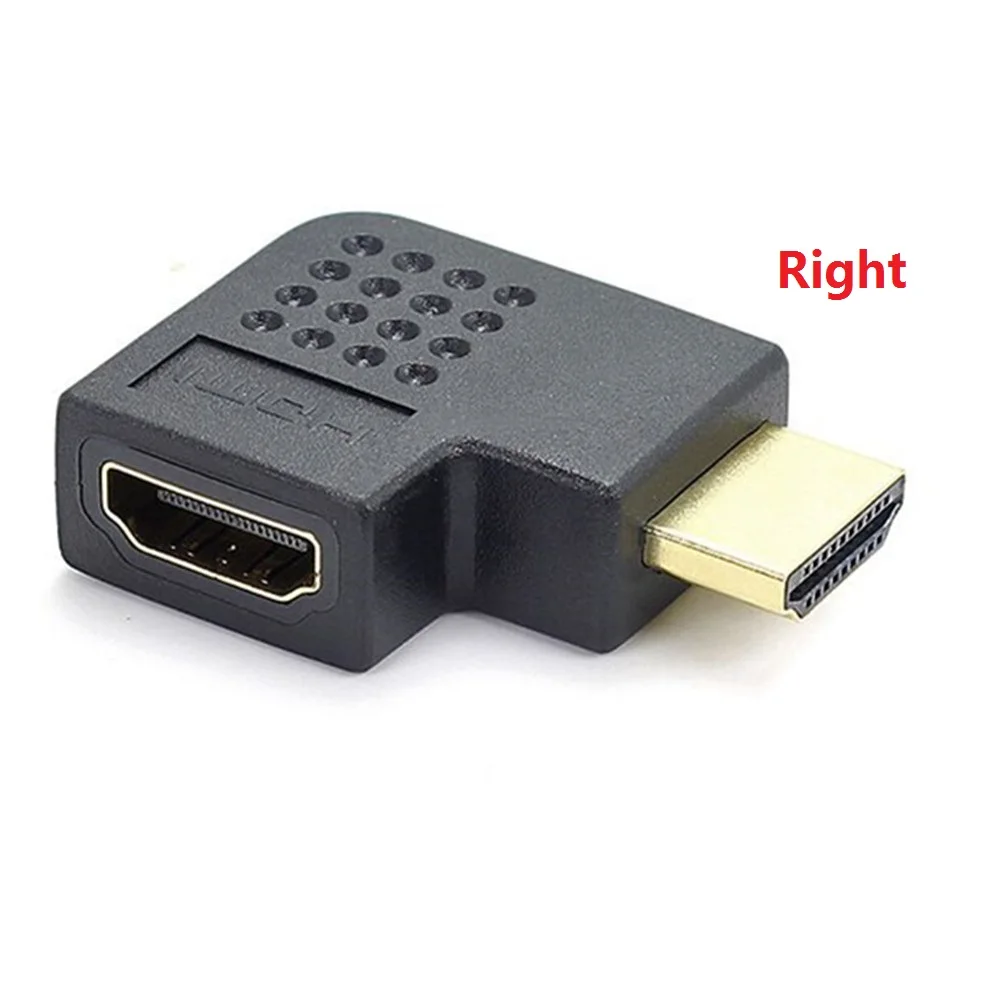 Переходник конвертер HDMI для кабеля 90 270 градусов прямоугольный переходник штырь