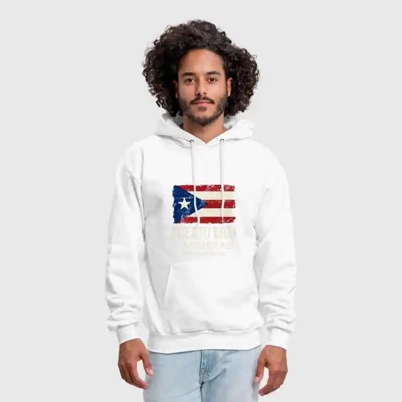 Для Мужчин's флаг Пуэрто-Рико-Винтаж вид ручной работы на заказ печати Карибы