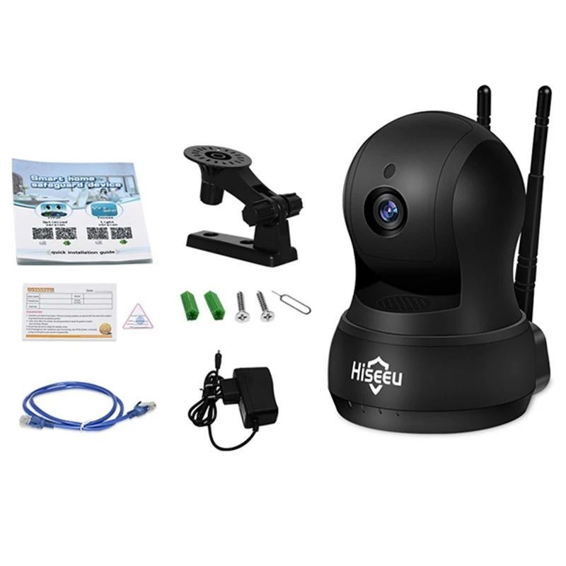Hiseeu fh5 потребителей видеокамера 720 P 1.0mp h.264 wi-fi TF карты запись видео двухстороннее