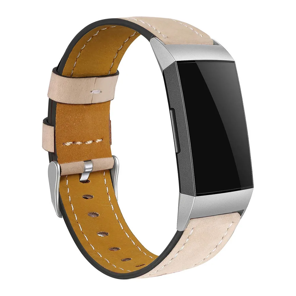 Для Fitbit Charge 3 натуральная кожа ремешок на запястье Браслет для Fitbit Charge3 фитнес-трекер SmartWatch ремешок