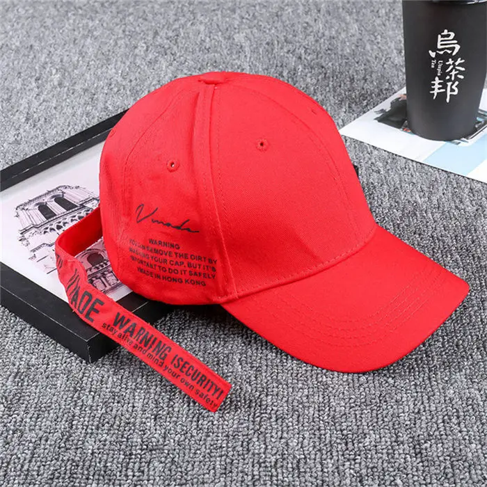 JX311A-Red Летние бейсболки мужские буквы вышивка Snapback Хип Хоп с длинным поясом женский спортивный для бега Кепка - Цвет: JX311A-Red