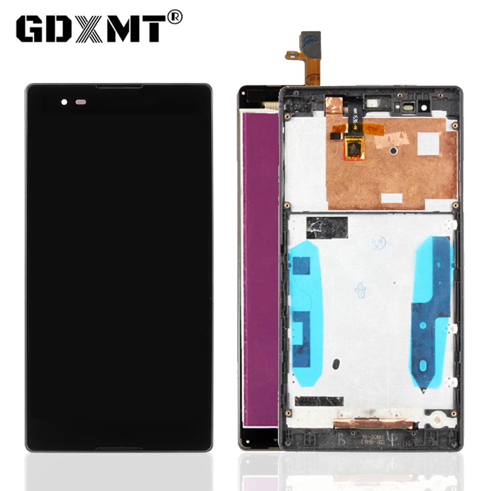 ЖК дисплей с рамкой 6 0 дюйма сенсорный экран для SONY Xperia T2 Ultra D5322 D5303 D5306 XM50h|Экраны