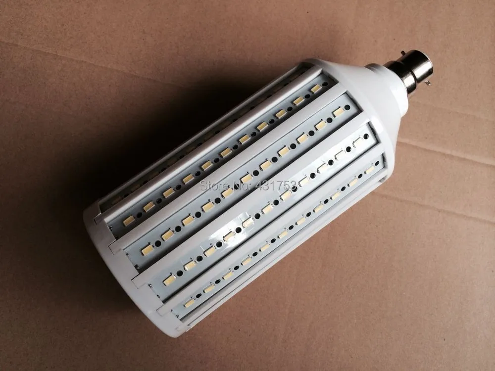 1 шт. * B22 55 Вт 5730 SMD 176 светодиодные энергосберегающие лампы белого/теплого белого