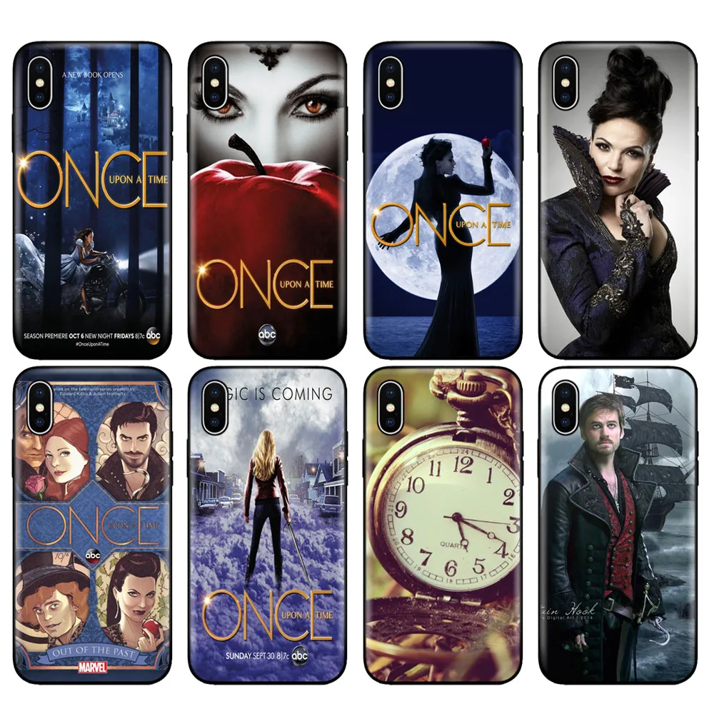 Черный чехол из ТПУ для iphone 5 5s se 6 6s 7 8 plus x 10 силиконовый XR XS 11 pro MAX Once Upon A Time|Бамперы|