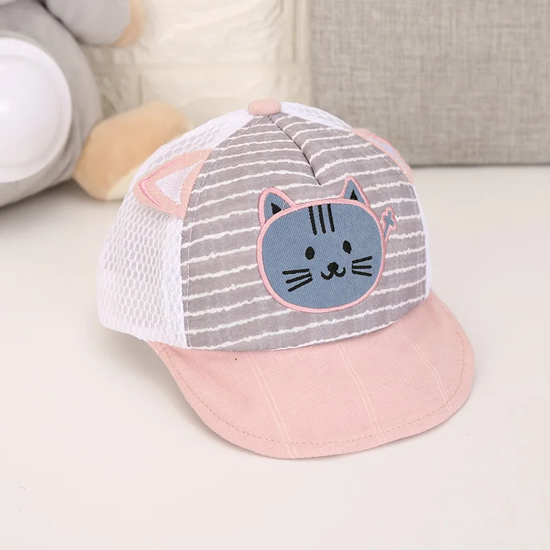 3-24 month MIXIU/милые шапки с героями мультфильмов; летняя детская шапка для новорожденных; бейсболка для мальчиков и девочек; хлопковая Бейсболка унисекс для малышей; детские шляпы от солнца; подарки - Цвет: 3-24 month