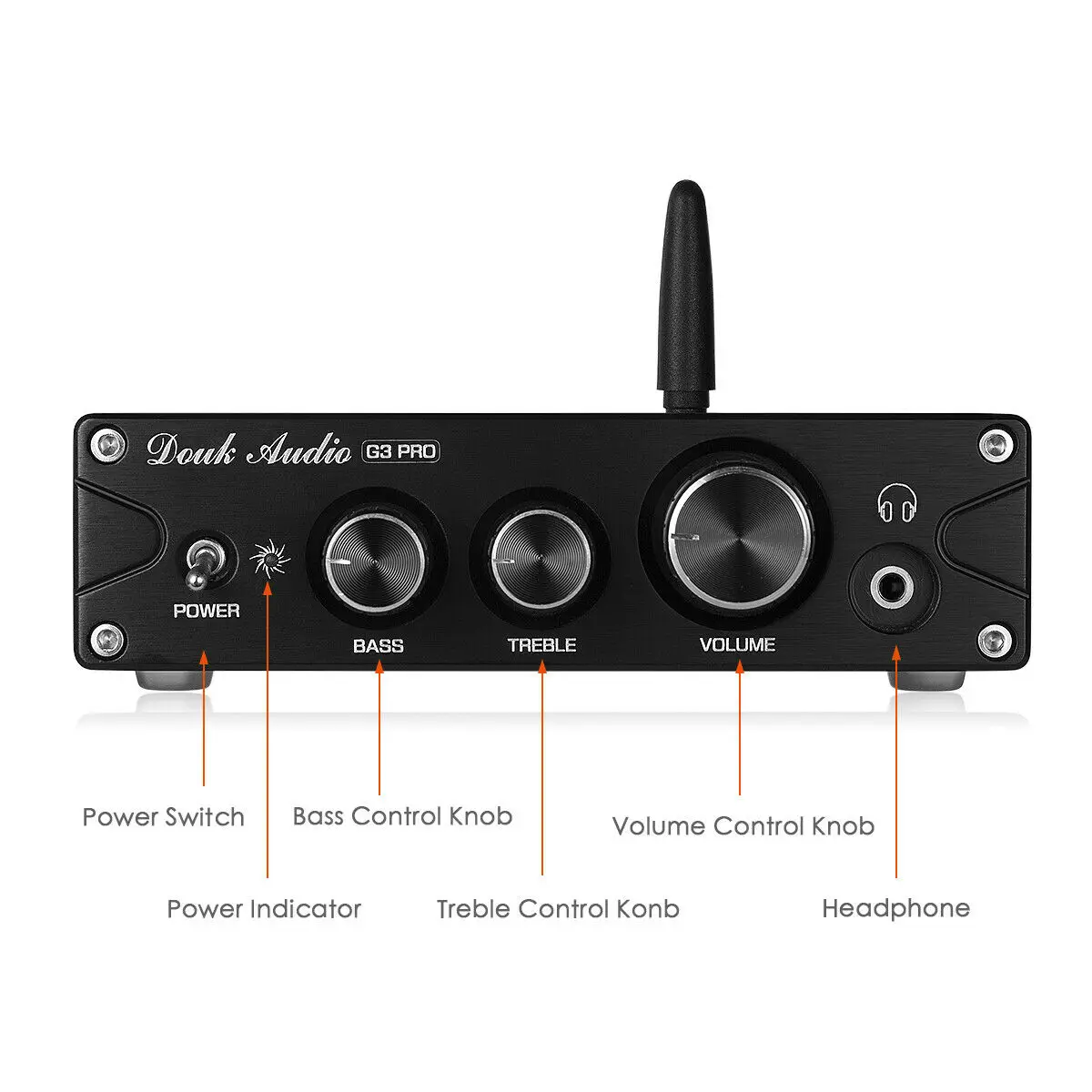 Усилитель звука Douk HiFi TPA3116 Bluetooth 5 0 APTX ES9018K2M DAC стерео усилитель мощности для