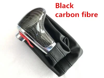 Фиолетовый LHD ручка переключения передач Gaitor Boot Cover черный кожаный для Audi A4 B8 A5 Q5 A6 C7 4GD713139 - Название цвета: Фиолетовый