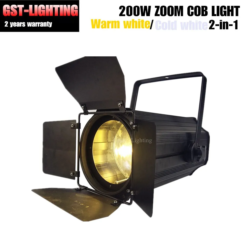 PAR64 COB LED Zoom Par Can золотой цвет теплый белый точечный светильник 200 Вт|Эффект