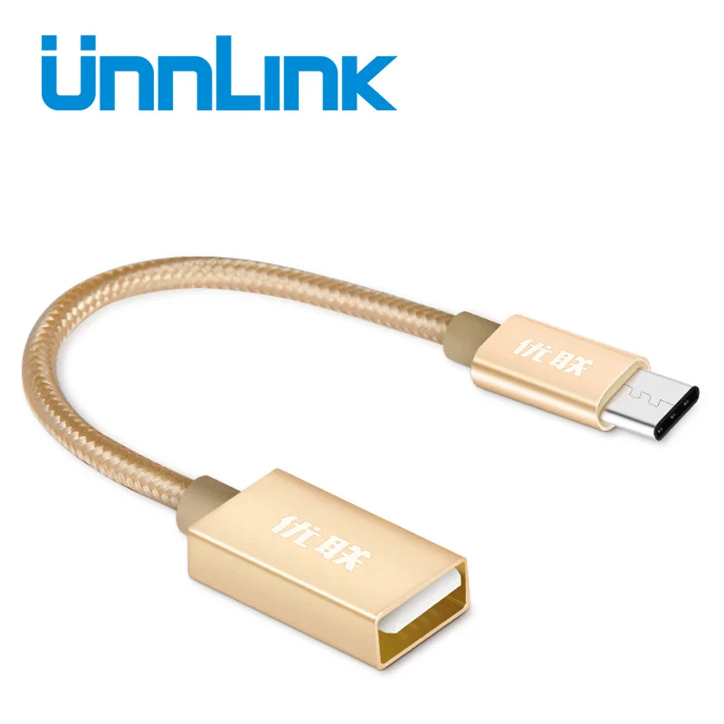 Кабель Unnlink USB Type C к OTG адаптер для Xiaomi Mi5 Mi4C Nexus 5X 6P Macbook Type-c зарядный кабель