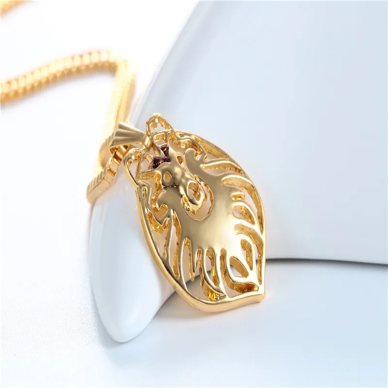 Грубая собачья подвеска золотистого цвета ожерелье в виде животных чокер для
