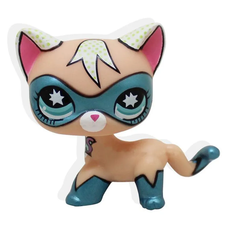 Реальные игрушки из коллекции Lps Pet Shop стоящая кошка с короткой шерстью белая 2291