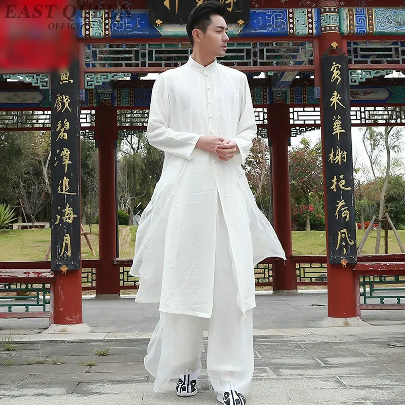 

Chinese Warrior Costume Tai Chi Clothing Shaolin Kung Fu Uniform Meditation Zen Robe Wudang Uniform Hanfu Wushu Uniform KK2844