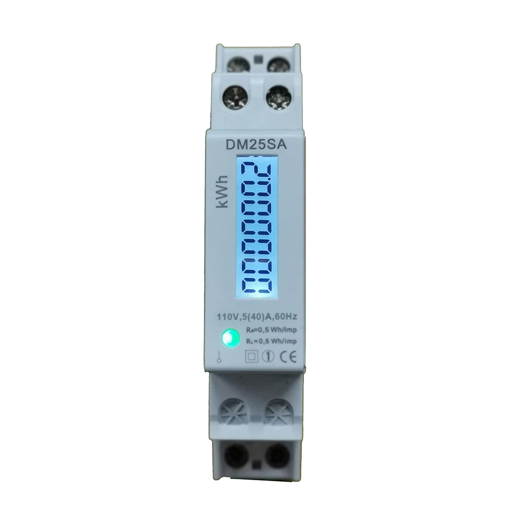 LCD 110V 60Hz light Красивый CE got домашний измеритель мощности Высокоточный Ватт метр однофазный двухпроводной счетчик энергии 230 В/110 В 5(40) а с подсветкой - Цвет: LCD 110V 60Hz light