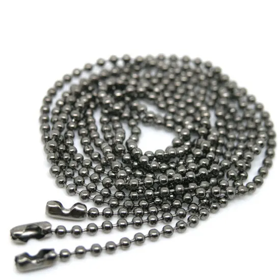 Бесплатная доставка 10 нитей темно-черные бусины 2 мм цепочка для ожерелья