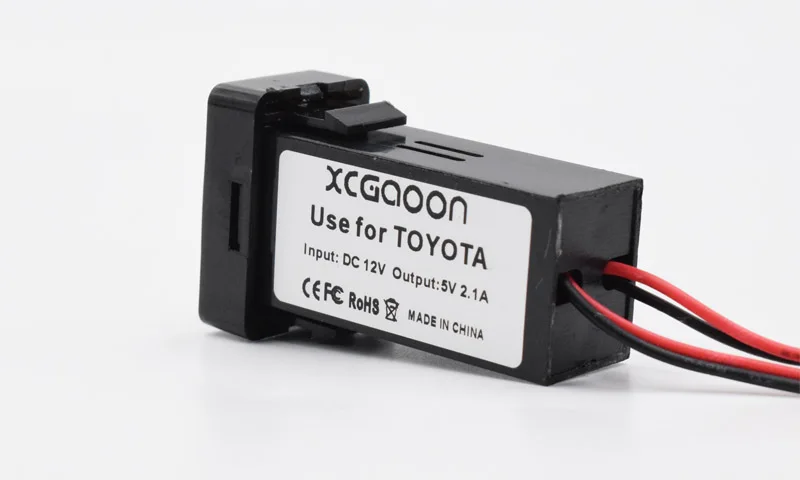 XCGaoon специальный 2.1A 2 USB интерфейс разъем зарядное устройство адаптер для TOYOTA, DC-DC Преобразователь мощности, может заряжать iPhone Мобильный