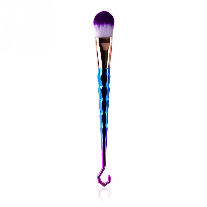 1/7/10Pcs Soft Professional Fan Shape Makeup Brushes Set Drill Hook Colorful Foundation Eyeshadow Eyeliner Brush | Красота и здоровье
