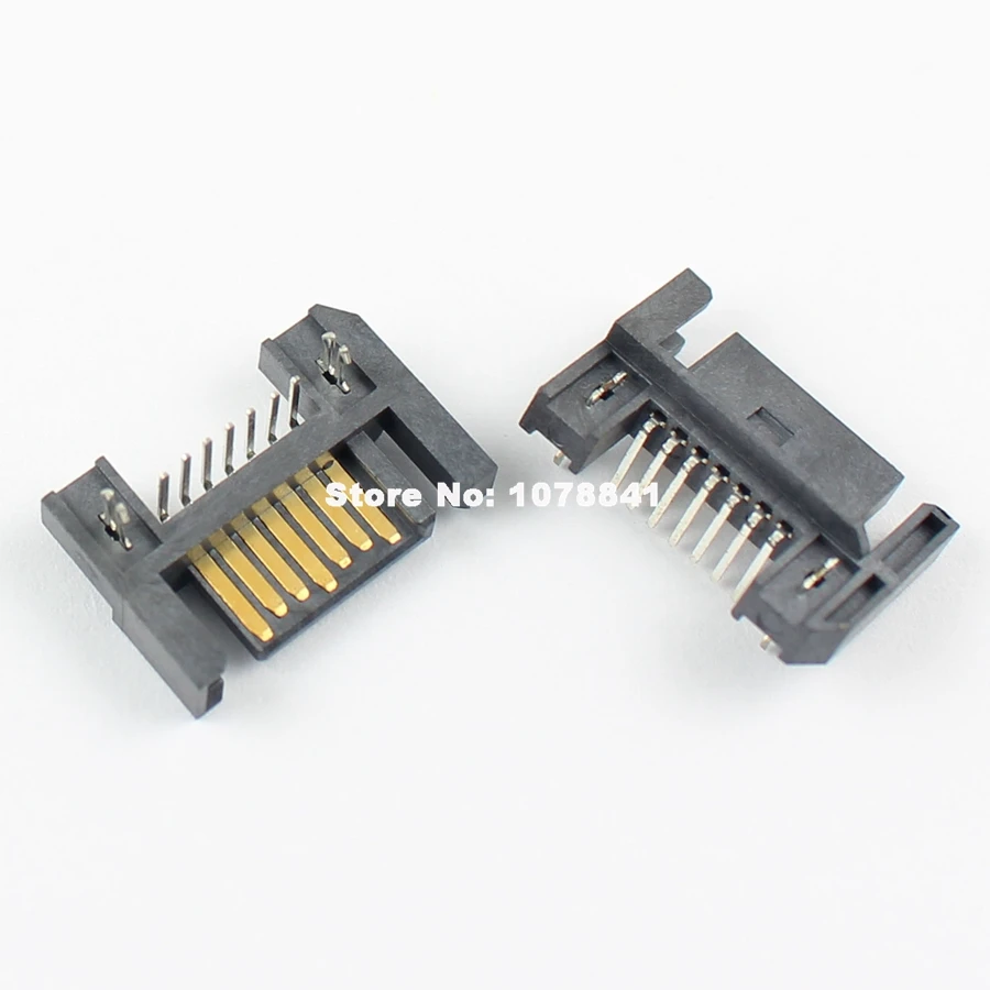 10 шт. Sata Тип 7 Pin правый угол погружения штепсельный разъем для жесткого диска |