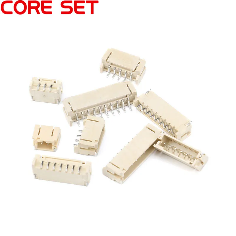 Горизонтальный разъем 2P 3P 4P 5P 6P 7P 8P 9P 10P 2 мм 50 шт.|smd connector|smd smtsmd socket |