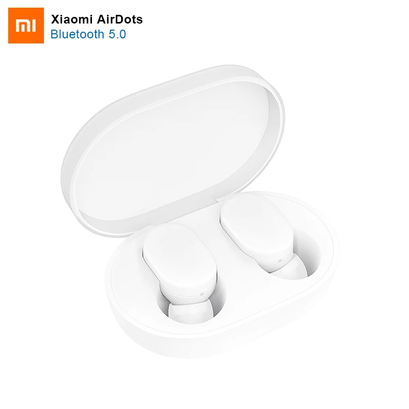 Оригинальные Bluetooth наушники Xiaomi mi AirDots TWS беспроводные вкладыши гарнитура с