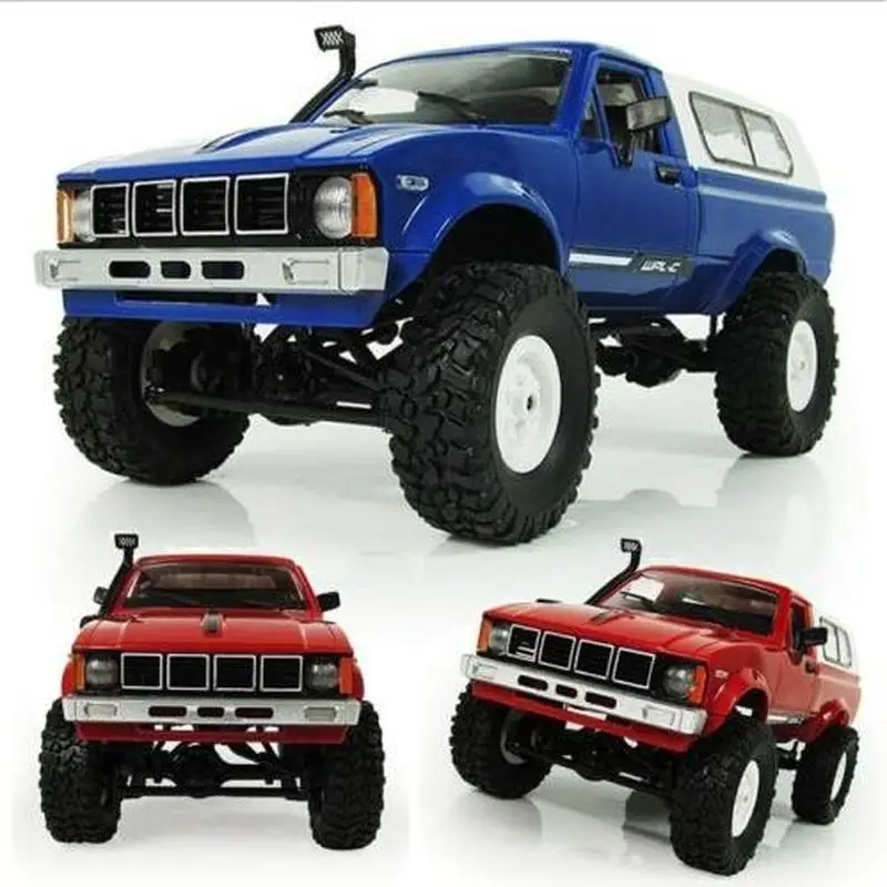 WPL B24 C24 DIY/готовая 1:16 4WD RC Военный Грузовик Buggy Crawler внедорожный аккумулятор RTR