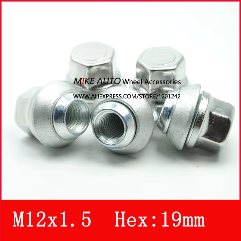1PCS M12x1.5 REPLACEMENT WHEEL NUTS ALLOY 19MM FOR FORD /Kuga CORTINA EcoSport Fiesta FOCUS CHROME | Автомобили и мотоциклы