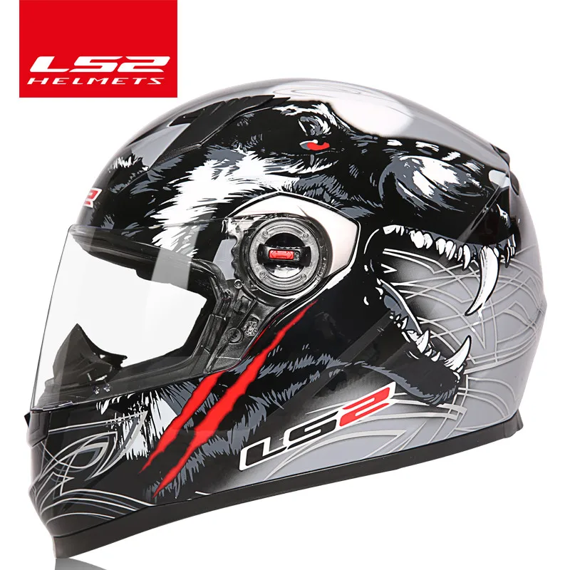 LS2 FF358 полный шлем moto rcycle гоночный шлем для мотокросса ECE Сертификация мужская женщина casco moto casque гоночные мото шлемы - Цвет: 1