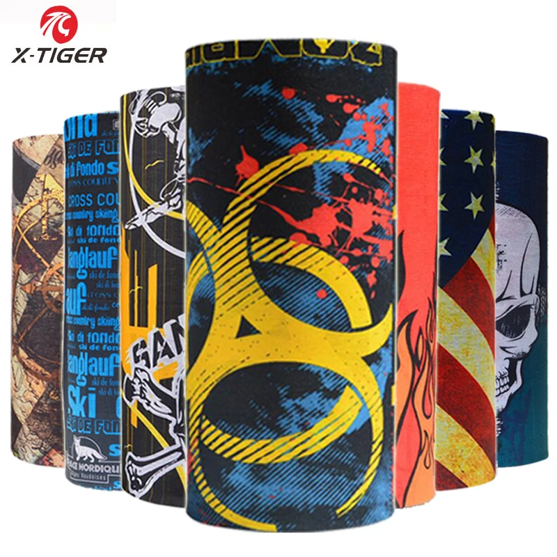 X-Tiger 3 шт./лот Мужская Женская бесшовная маска на шею для езды велосипеде