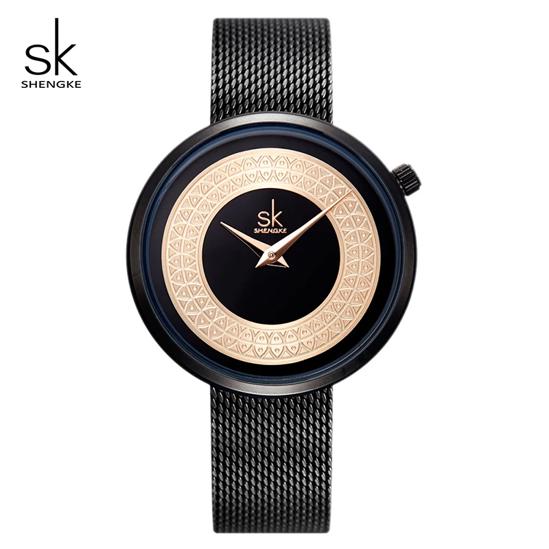 Shengke Creative Women Watches Ladies Luxury Quartz Watch Reloj Mujer 2021 New SK Women's Day Gift For #K0094 | Наручные часы