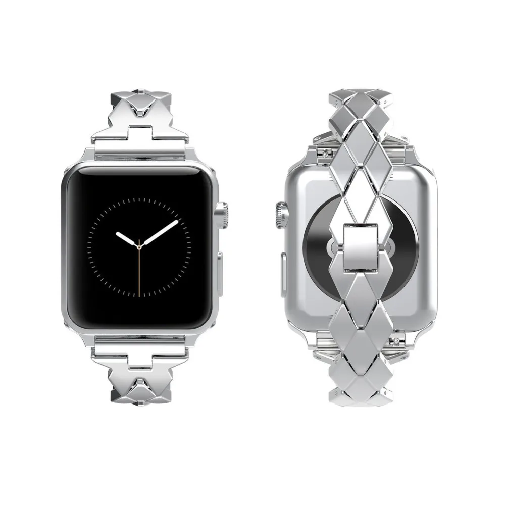Браслет из нержавеющей стали ремешок для apple watch, ремешок 42 мм, 38 мм, сопутствующий браслет, ремешок для наручных часов iwatch 3/2/1 с металлической пряжкой на ремешке
