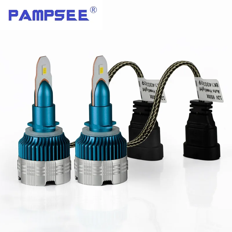 

PAMPSEE Car Headlight H7 H4 LED H8/H11 HB3/9005 HB4/9006 H1 H3 H27 881 880 9007 60W 8000lm Auto Bulb Headlamp 6000K CSP chips