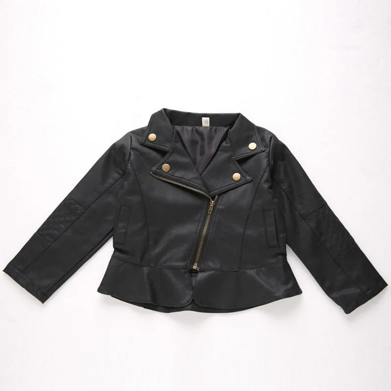 2019 New Baby Boys Girls Pu Jackets Toddler Boy Cool Jacket For Girl 18M-5T Kids Coats Windbreaker Clothing Children's Outerwear | Детская