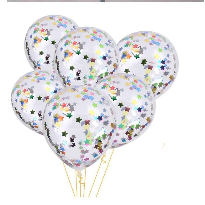 Праздничные принадлежности латексные конфетти для воздушного шара в горошек