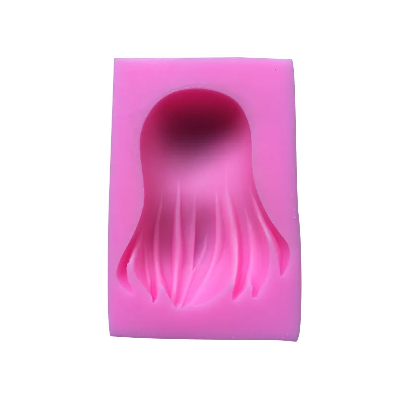 Силиконовая резиновая форма с длинными волосами для кукол|rubber molds|silicone rubber moldmolde