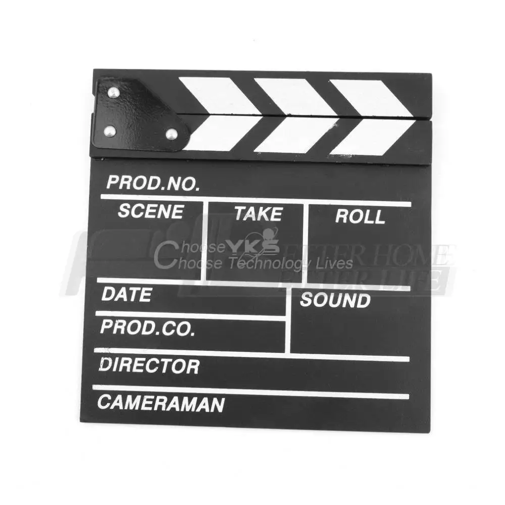 Woodon klapperboard реквизит для видеосъемки ТВ кино грифельная доска 20x20x1 5 см лидер