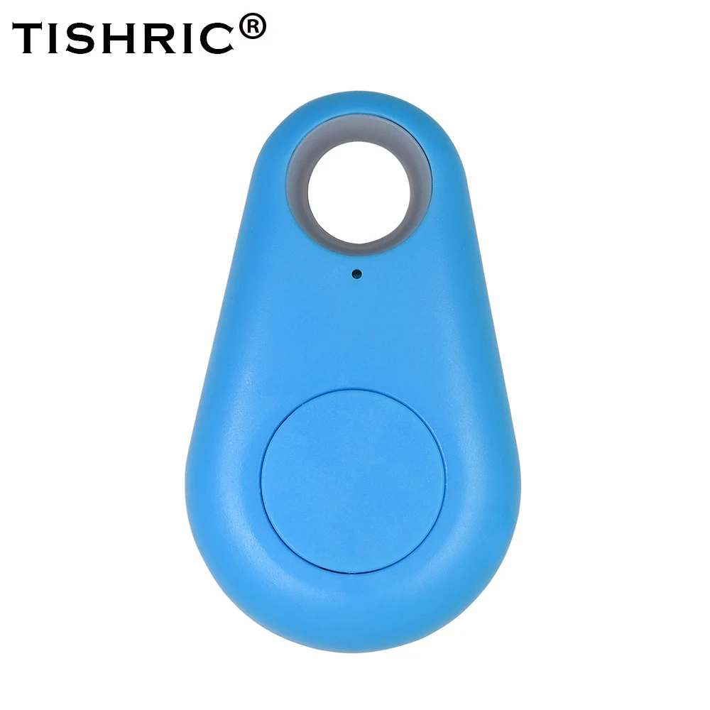 Синий TISHRIC популярный брелок для ключей, кошелек для собак, кошек, Детский gps локатор, брелок с защитой от потери, умный поиск, Bluetooth трекер, тег itag, брелок для поиска ключей - Цвет: Синий
