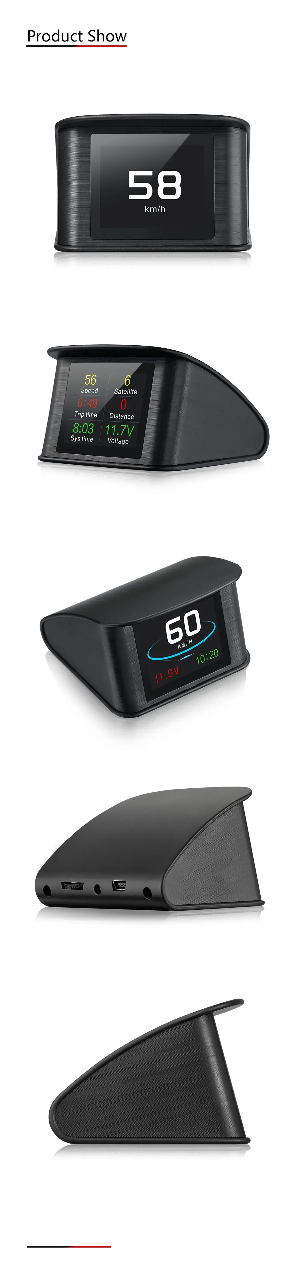 XYCING Автомобильный gps HUD Дисплей Умный Цифровой измеритель gps измеритель скорости автомобильный HUD Дисплей gps спутниковая скорость работает во всех автомобилях