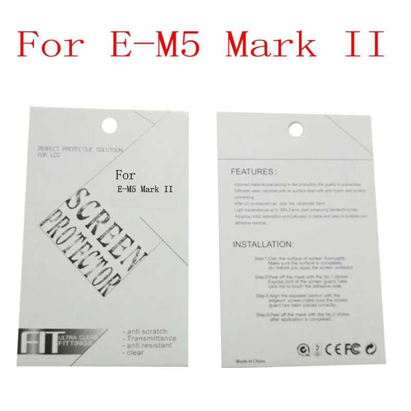 E-M5 Mark II Комплект из 2 предметов, новые мягкие Камера Защитная пленка для экрана для OLYMPUS E-M1 Mark II E-M5 Mark II E-M10 Mark II E-M10 Mark III OM-D EM1 - Цвет: E-M5 Mark II