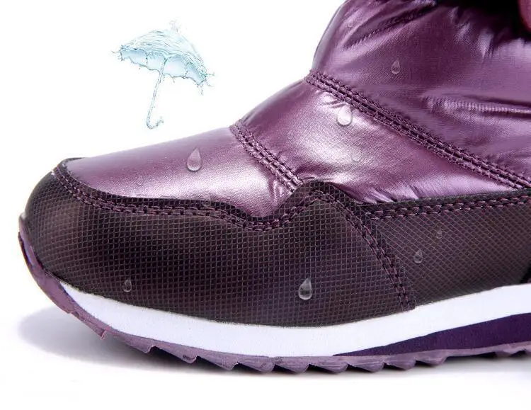 Детские зимние сапоги до 30 градусов Зимняя Теплая Бархатная нескользящая обувь