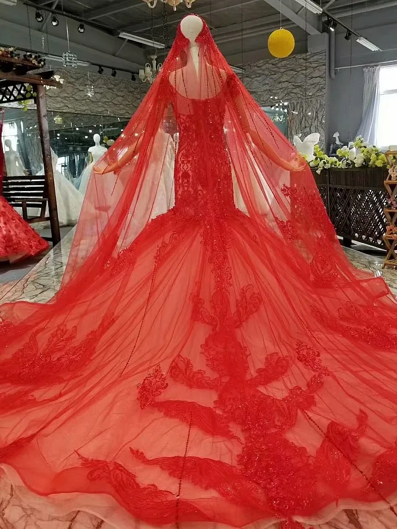 Свадебные платья русалки для девочек женские кружевные фатиновые с прозрачной