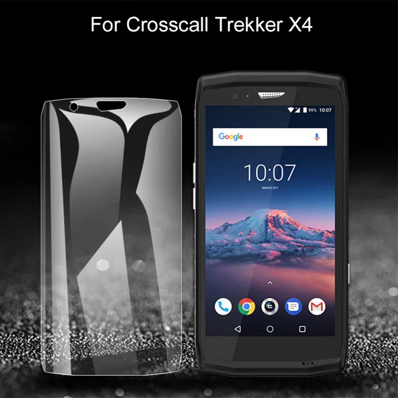 JRZ 5.5 inch For Crosscall Trekker-X4 Phone Glass Film Screen Protector Ultra Thin Film Transparent Protective Tempered Film