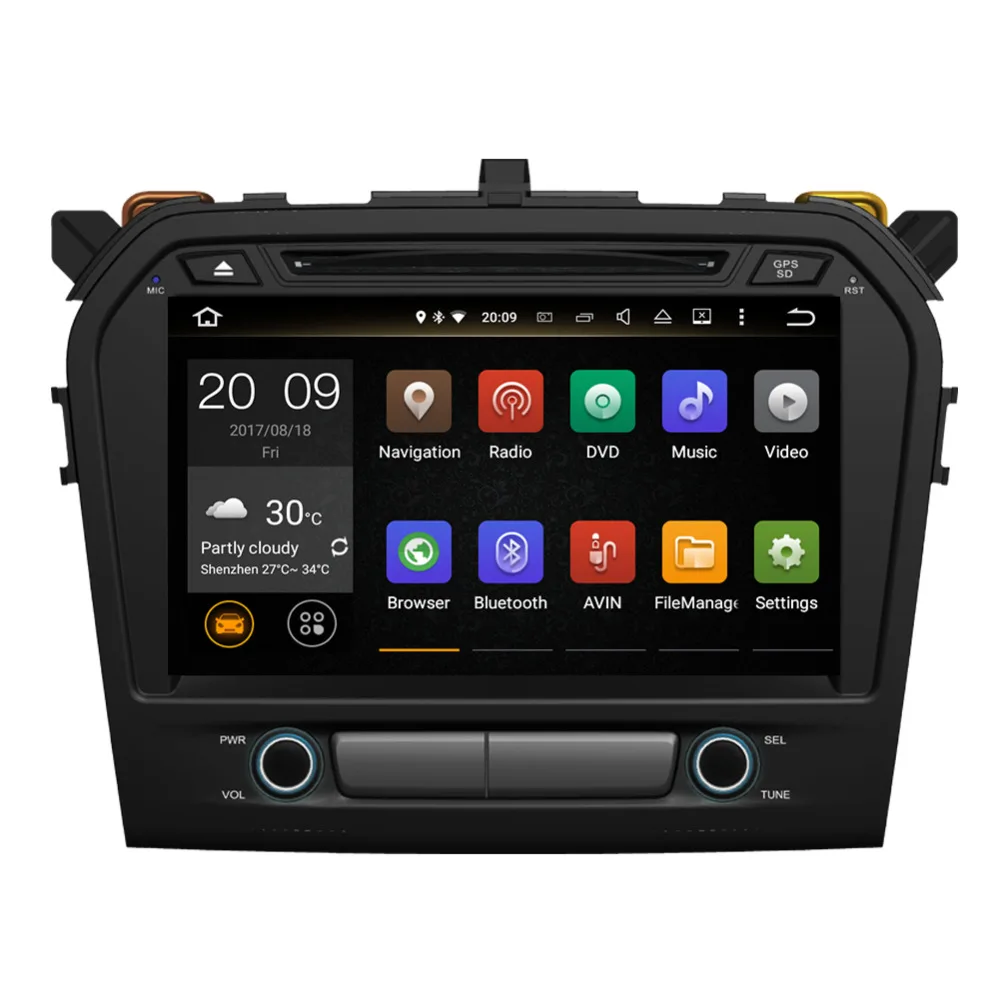 9 дюймов Android 8 0 Восьмиядерный 4 Гб + 32 ГБ Автомобильный ПК GPS Радио стерео для Suzuki