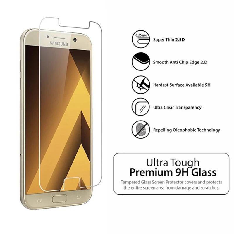 Защитное стекло для samsung A6 A6plus 2018 твердость 9H 0 26 м подделанное A3 A5 A7 2017 A8 A8plus