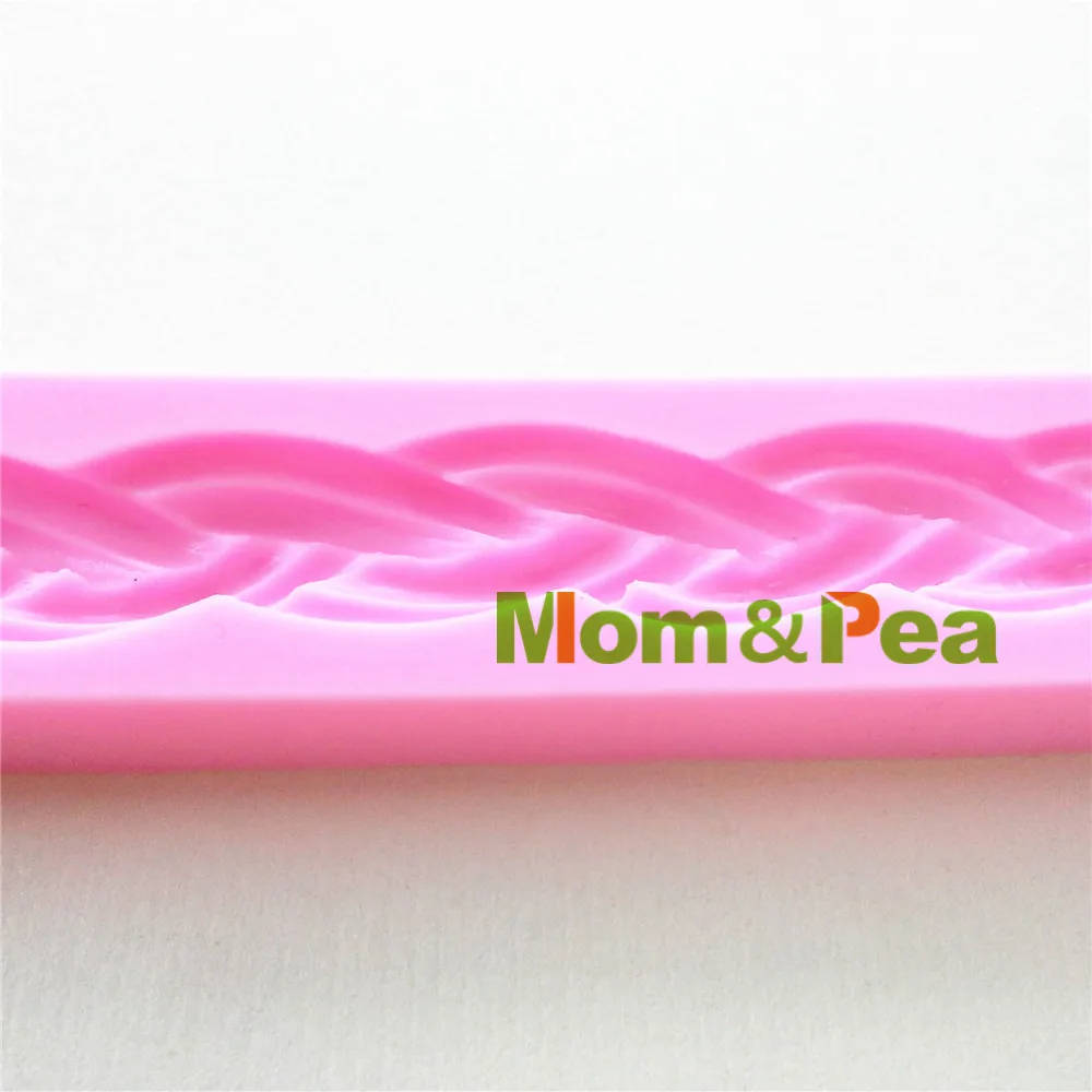 0961 Бесплатная доставка силиконовая плетеная веревка Mom &amp Pea украшение для торта
