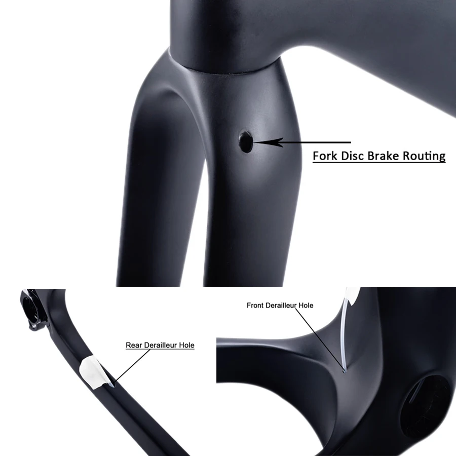 Тяга гравий велосипед углеродная рама циклокросс дисковый тормоз полный