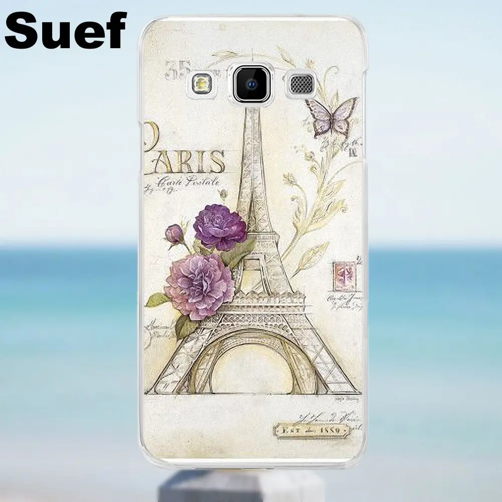 Винтажный чехол La Tour Eiffel On Postard из ТПУ новый стиль уникальный для Galaxy Alpha Core Prime Note 2