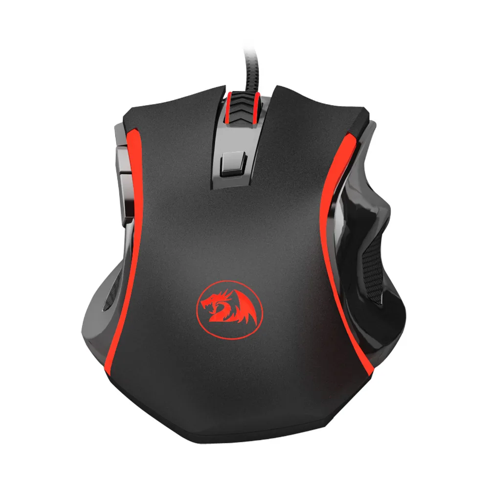 Мышь игровая Проводная Redragon M606 с Красной светодиодной подсветкой 3200 DPI 6 кнопок