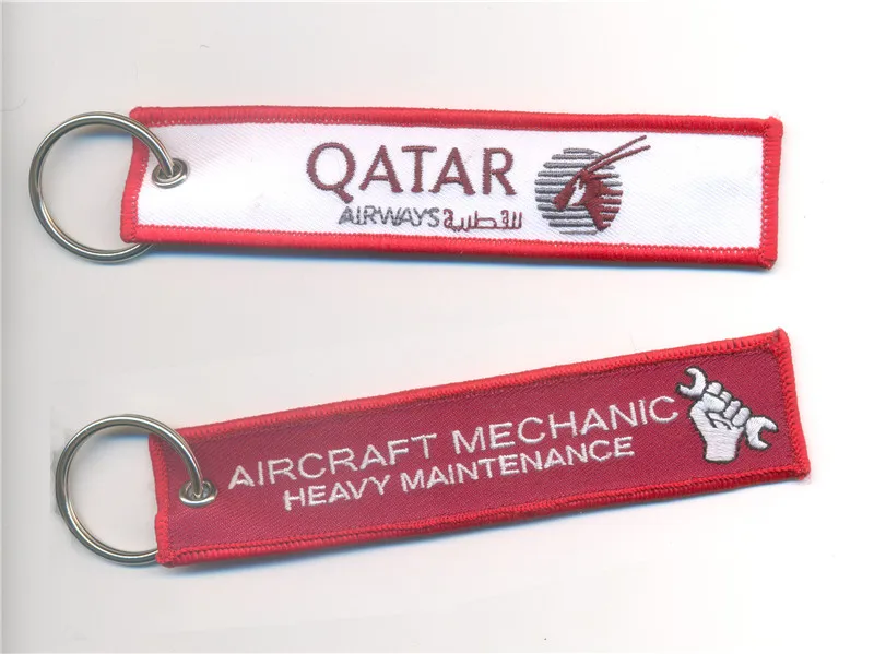 Брелок из ткани с вышивкой логотипа на заказ для обслуживания самолета