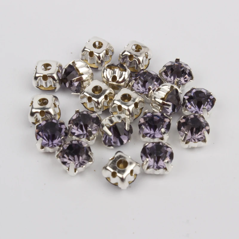 Горный хрусталь с танзанитом 4/5/6/7/8 мм|sew on rhinestone|sew onrhinestone sew |